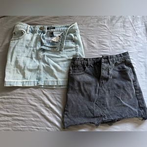 Denim miniskirts - 2 for $20